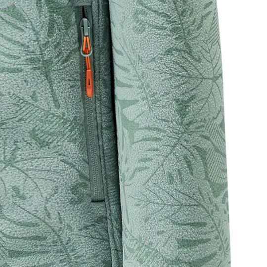 EB | Damen Outdoor Fleecejacke Winddicht mit Pflanzenmuster
