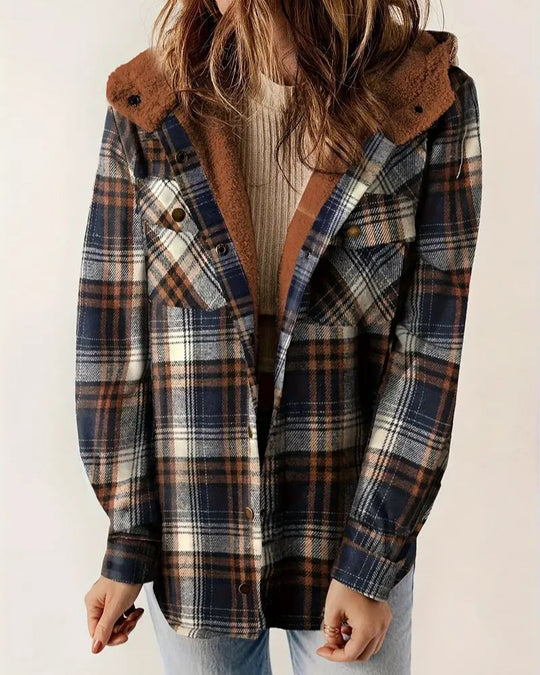 EB | Karierte Kapuzenjacke