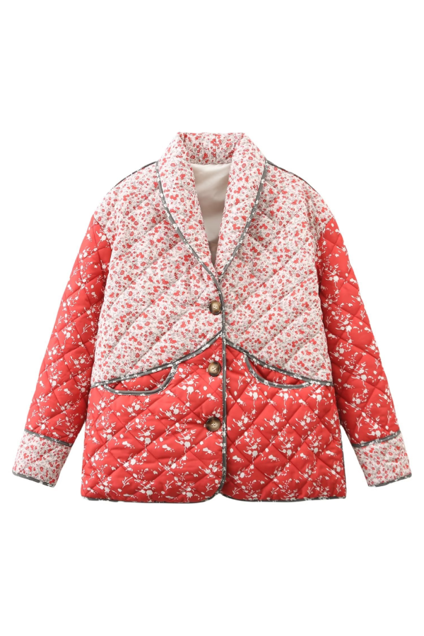 EB | Kontrastierende Farbstiche Baumwolljacke