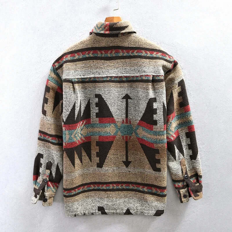 EB | Südwestlicher Aztec-Druck Shirtjacke