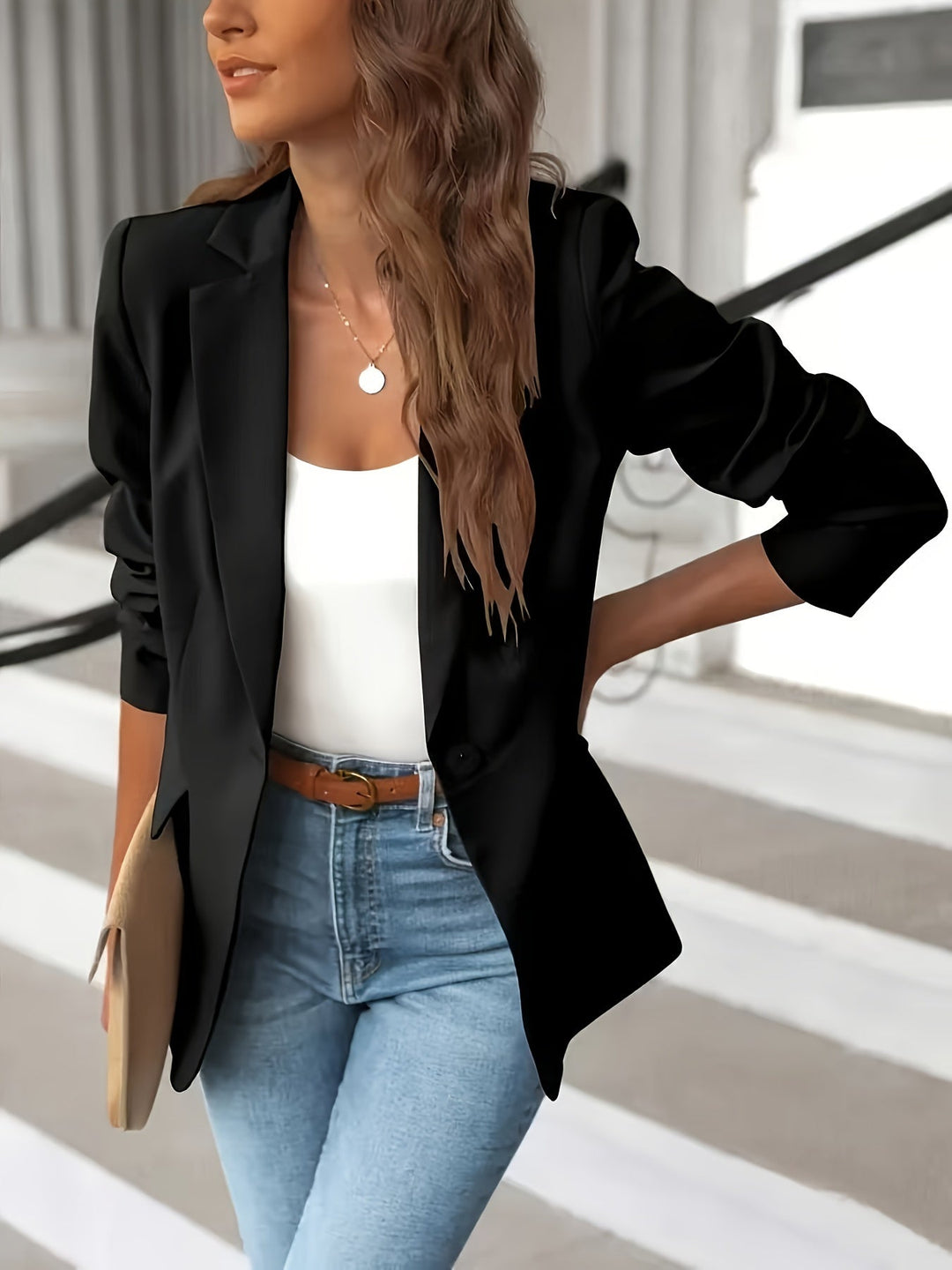 EB | Solider Blazer mit Seitentaschen