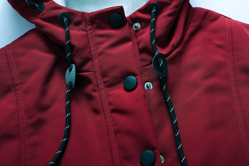 EB | Damen Fleecejacke mit Kapuze und Kordelzug