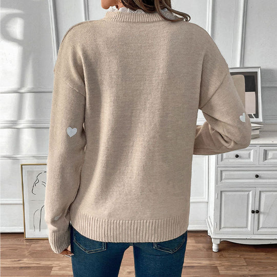 EB | Ausschnitt Liebe Pullover für Damen