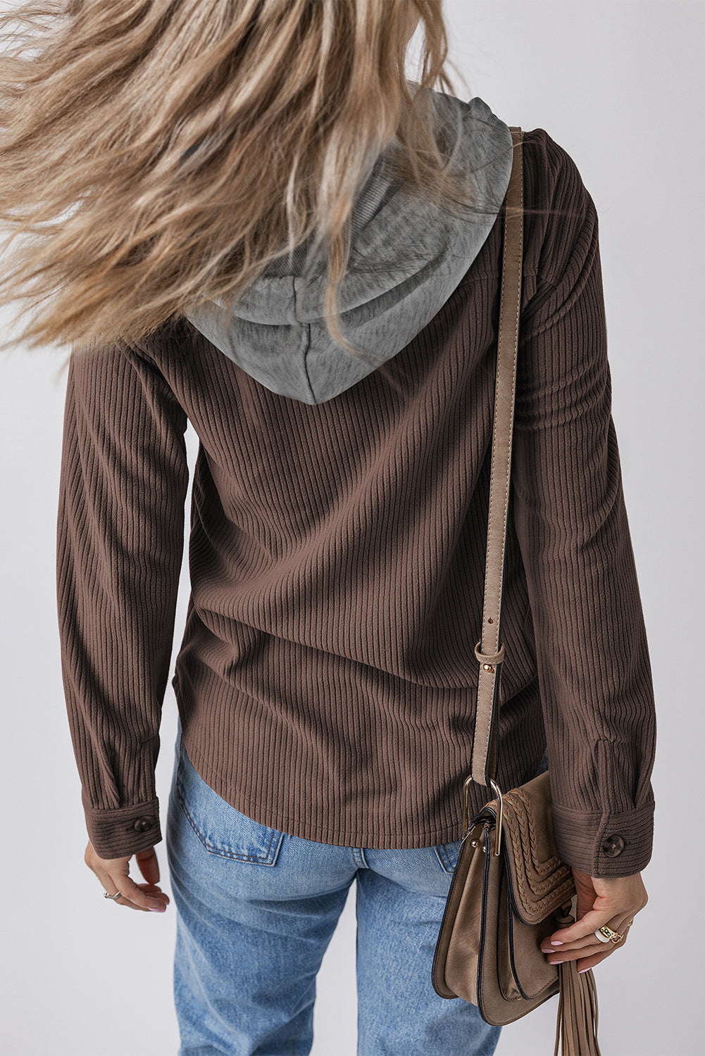EB | Hoodie Shirtjacke Weich und Praktisch Perfekt für Den Alltag