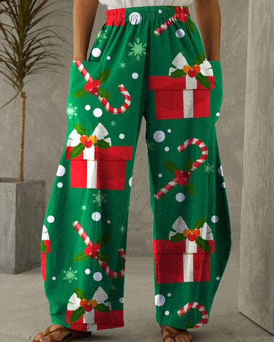 EB | Weihnachtsdruck Freizeit Hose