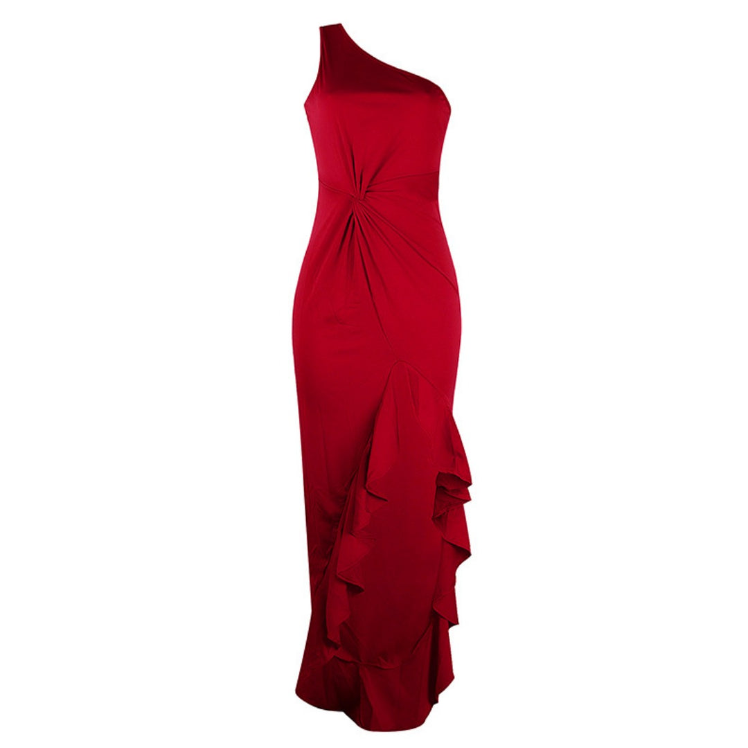 EB | Swing-Kleid mit geteiltem Rüschensaum
