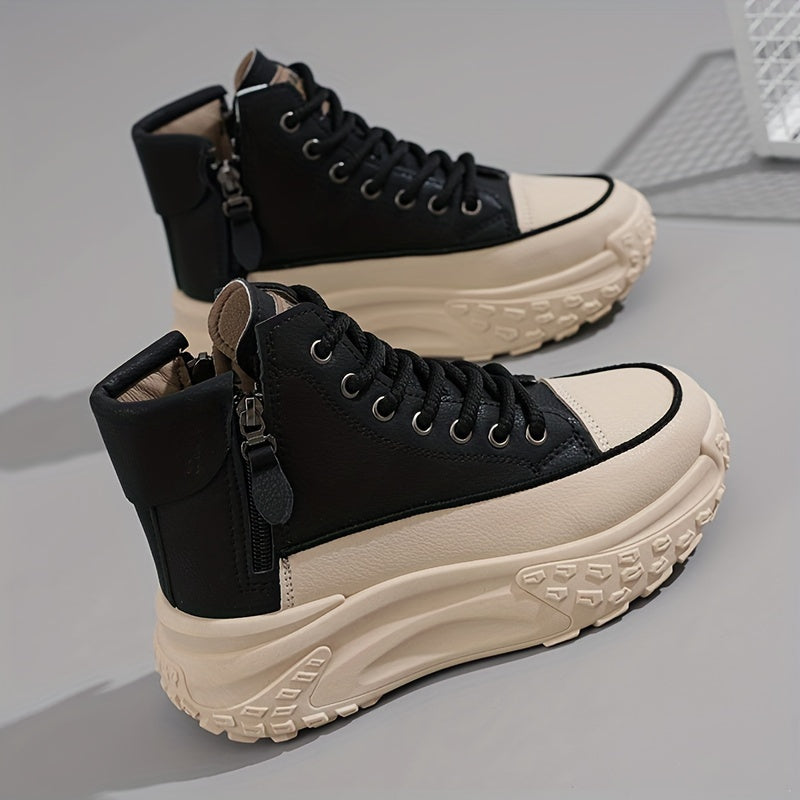EB | Lässige Plateau Knöchelhohe Sneaker