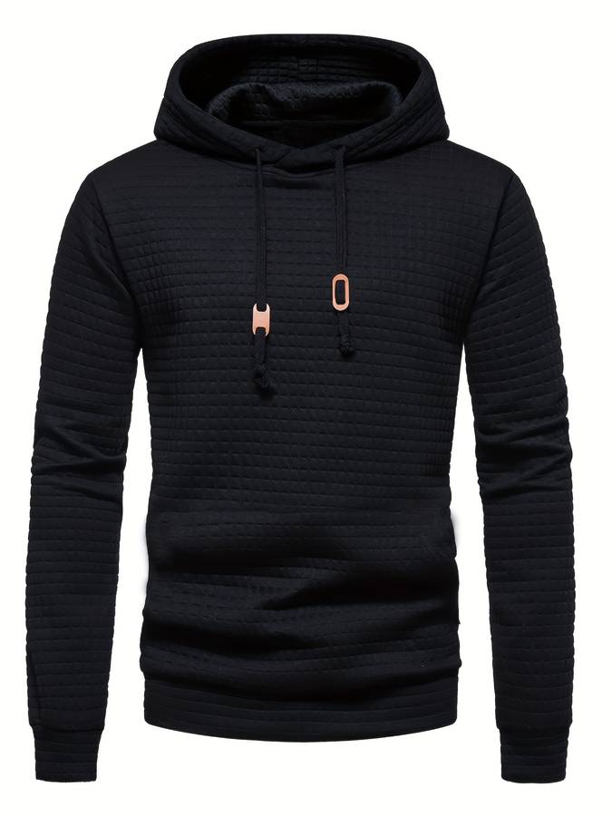 EB - Lässiger Waffelmuster Hoodie für Männer