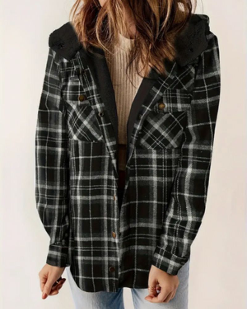 EB | Kariertes Jacket mit Sherpa Futter