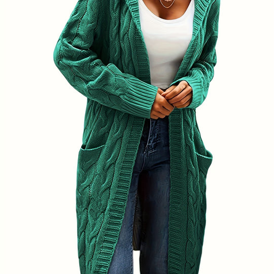 EB | Langstrickjacke mit Kapuze
