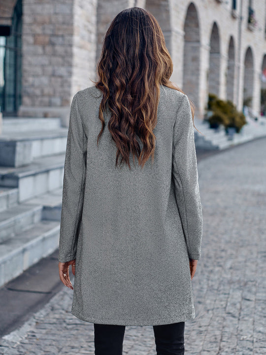 EB | Offene Vorderseite Langarm Blazer