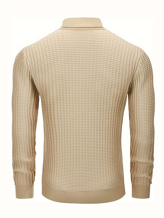 EB | Rollkragenpullover Waffelstrick Polyester-mix