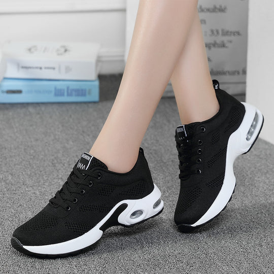 Damen nan atmungsaktive Strick-Laufschuhe mit Luftpolster und stoßabsorbierender Sohle EB