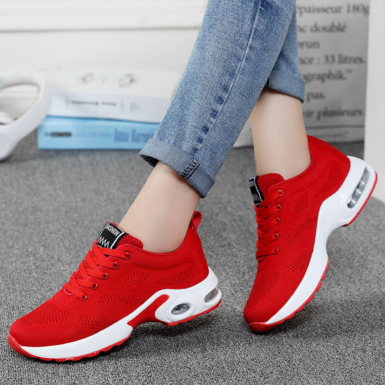 Damen nan atmungsaktive Strick-Laufschuhe mit Luftpolster und stoßabsorbierender Sohle EB