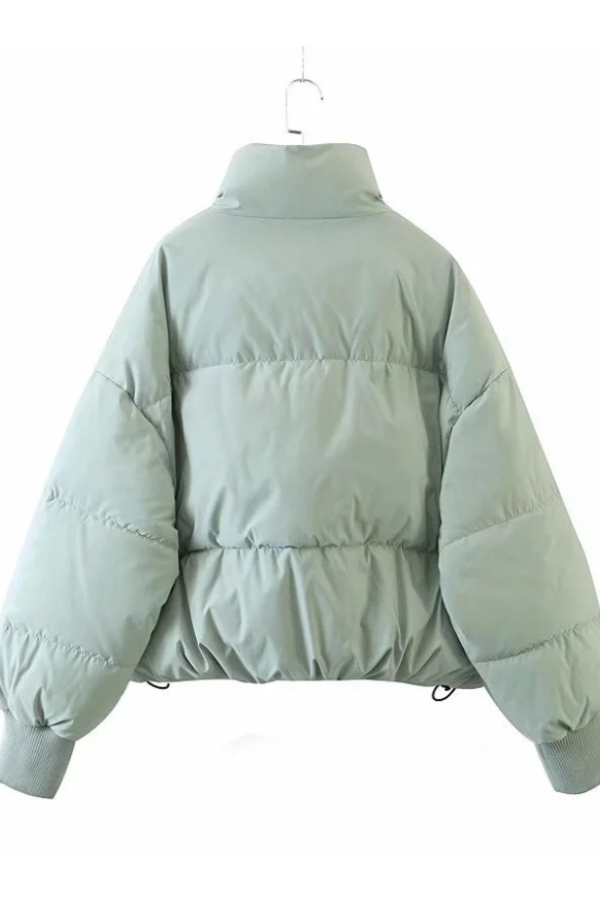 EB | Kragen Reißverschluss Tasche Dick Warm Baumwolljacke