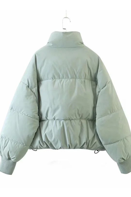 EB | Kragen Reißverschluss Tasche Dick Warm Baumwolljacke