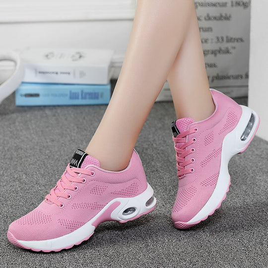 Damen nan atmungsaktive Strick-Laufschuhe mit Luftpolster und stoßabsorbierender Sohle EB