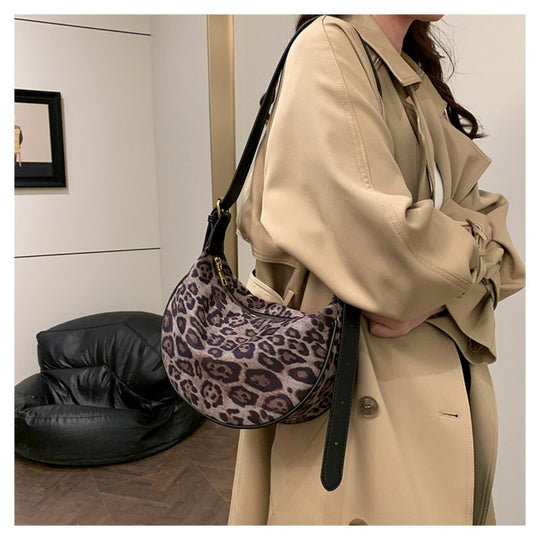 EB | Vintage Umhängetasche mit Leopardenmuster