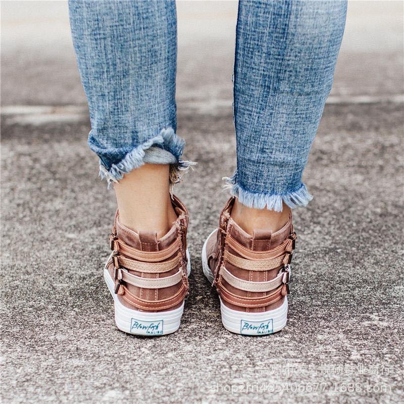 Bequeme Slip-On Canvas-Schuhe für Damen EB