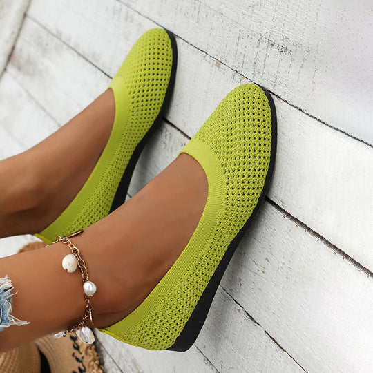 Lässige Atmungsaktive Flache Schuhe EB