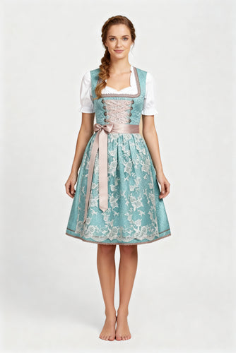 EB | Einzigartige Damen Tracht mit Schürze Perfekt für Oktoberfest