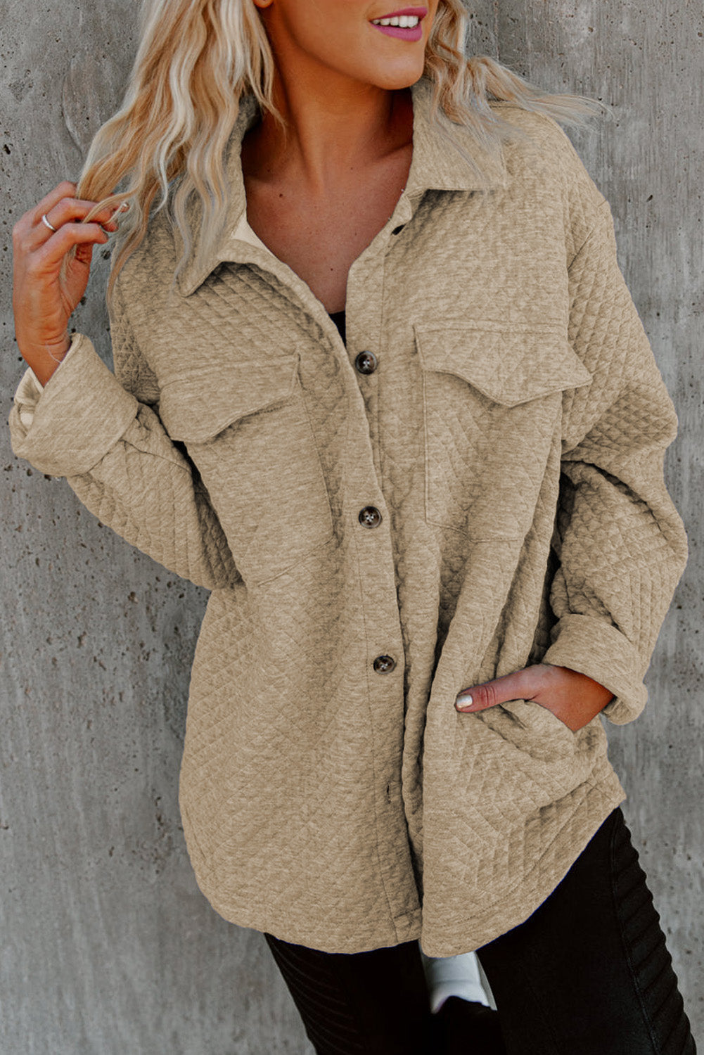 EB | Leichtgewicht Gesteppte Hemdjacke Polyester Komfort und Stil