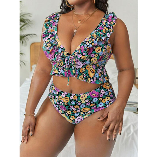 EB | Großer bedruckter geteilter Bikini