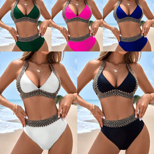 EB | Schlanker, schnell trocknender Bikini mit geteilter Taille