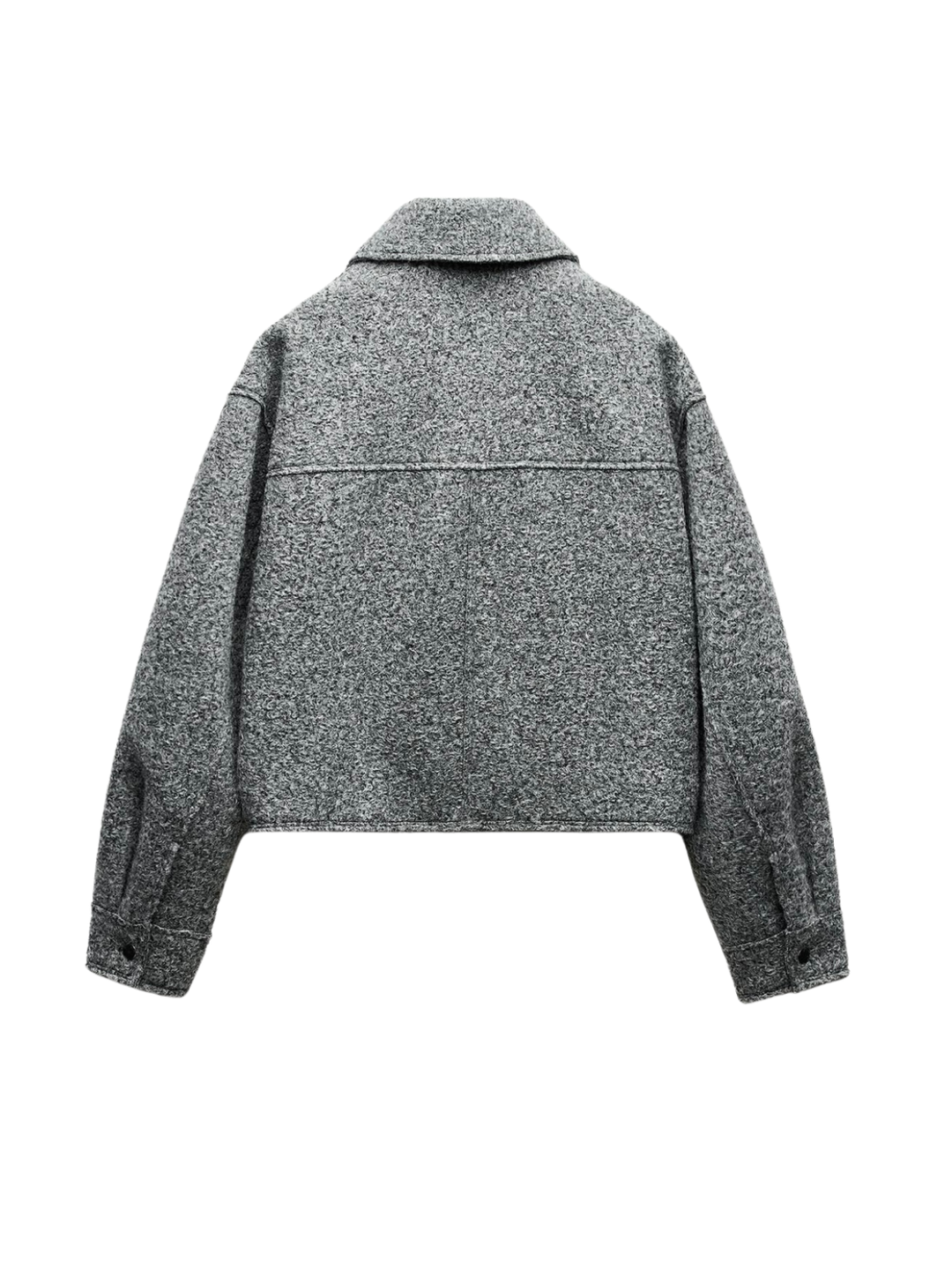 EB | Stil Bouclé Graue Jacke