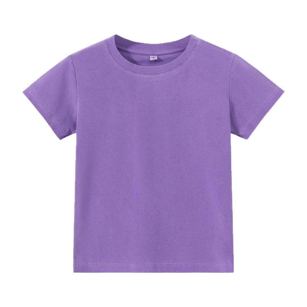 EB | Schillerndes altes kurzes T-Shirt mit Färbung