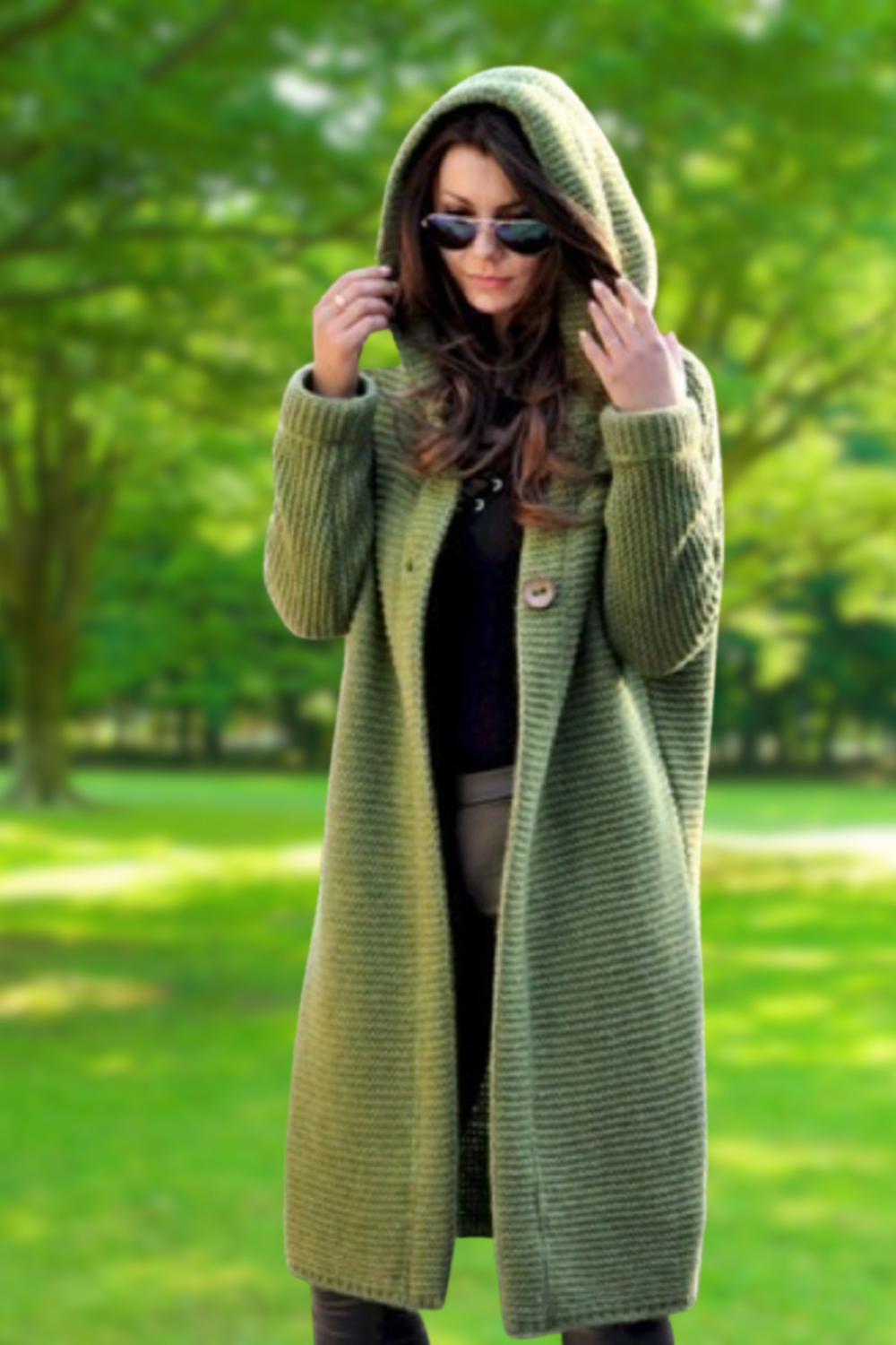 EB | Elegante Lange Strickjacke