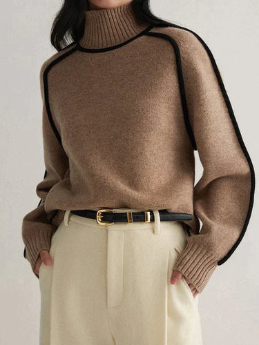 EB | Brauner Rollkragenpullover