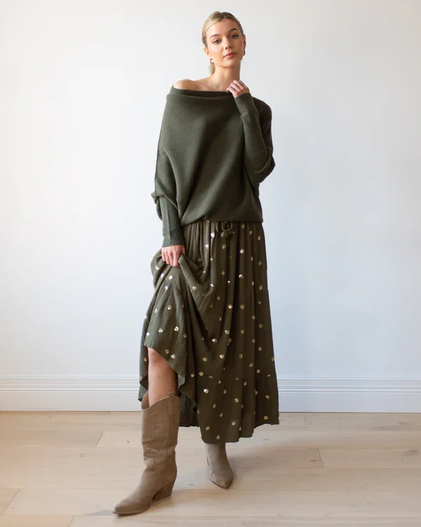 EB | Asymmetrisch Drapierter Pullover