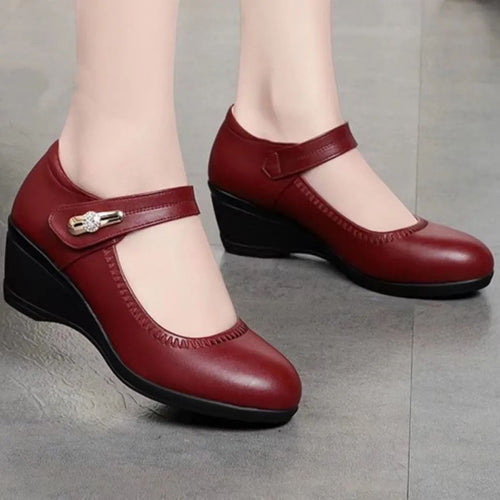 Elegante Weiche Lederschuhe mit Absatz EB EB