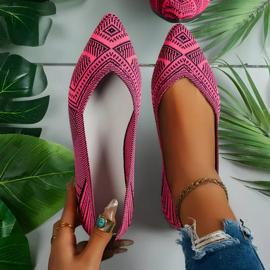 Laura | Flache Schuhe für Frauen aus Strick EB