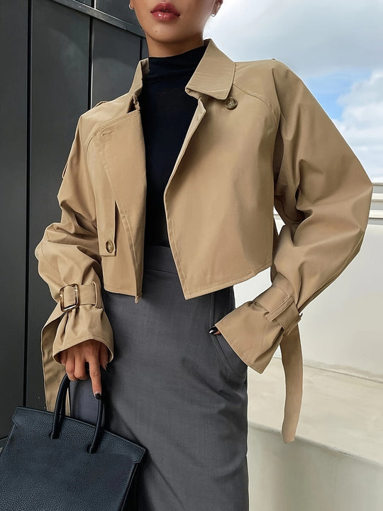 EB | Stylischer Crop Trenchcoat - Bequem & Elegant