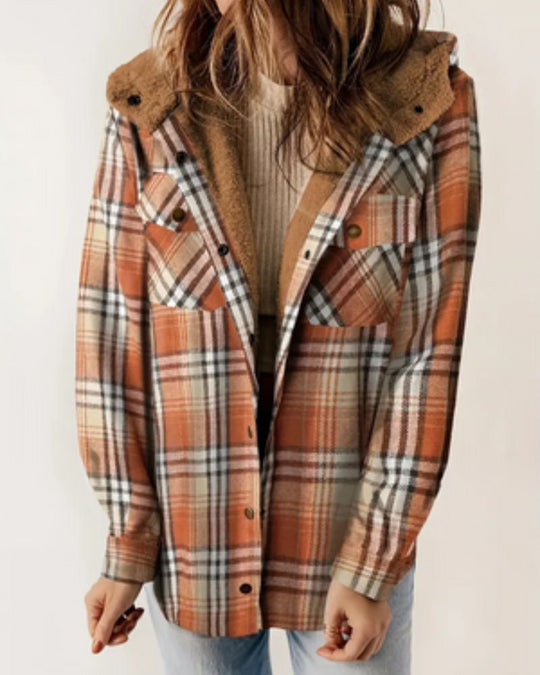 EB | Kariertes Jacket mit Sherpa Futter