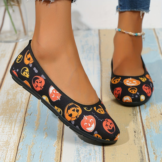 Kürbis Druck Slipper Schuhe Lisa EB