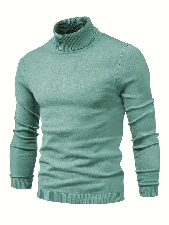 EB | Klassischer Rollkragenpullover Weich und Stilvoll Wollmischung