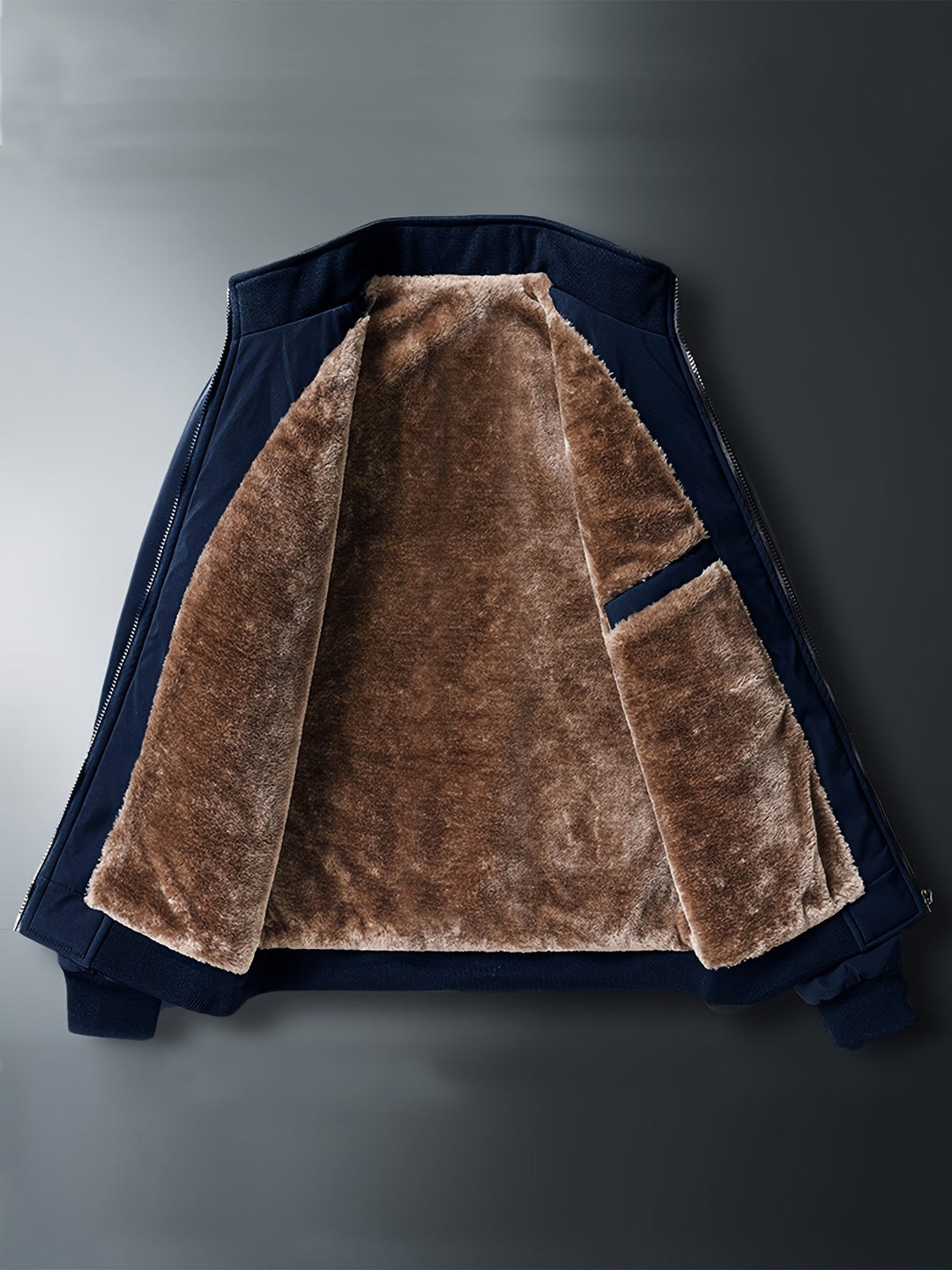 EB | Winddichte Jacke mit Imitiertem Pelzfutter Polyester Warm und Komfortabel