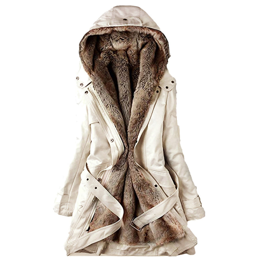 EB | Gefütterter Damen ParkA-mit Gürtel und Schicken Details