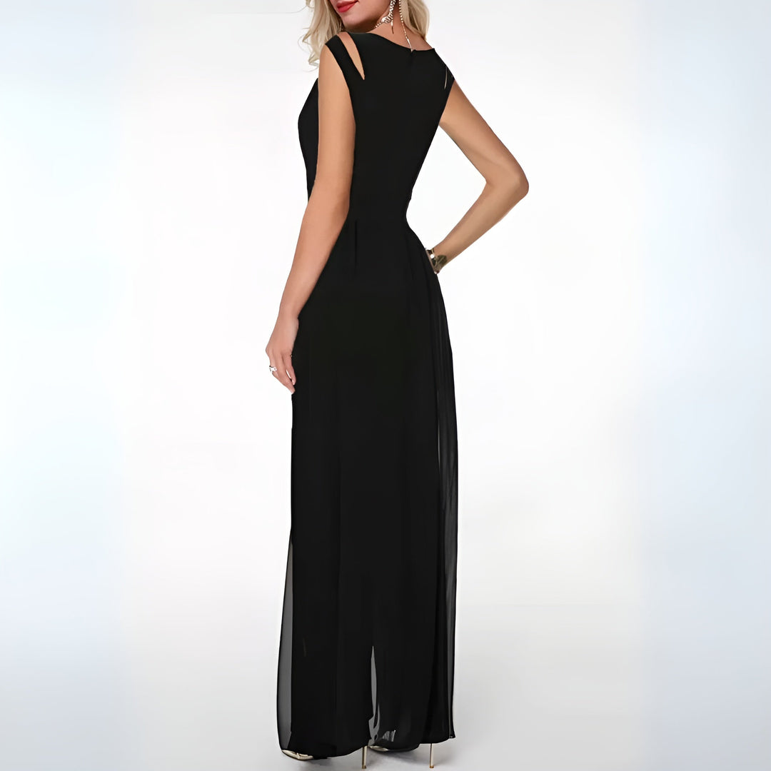 EB | Jumpsuit - Chiffon - Ohne Ärmel - Eleganter Stil für Besondere Anlässe