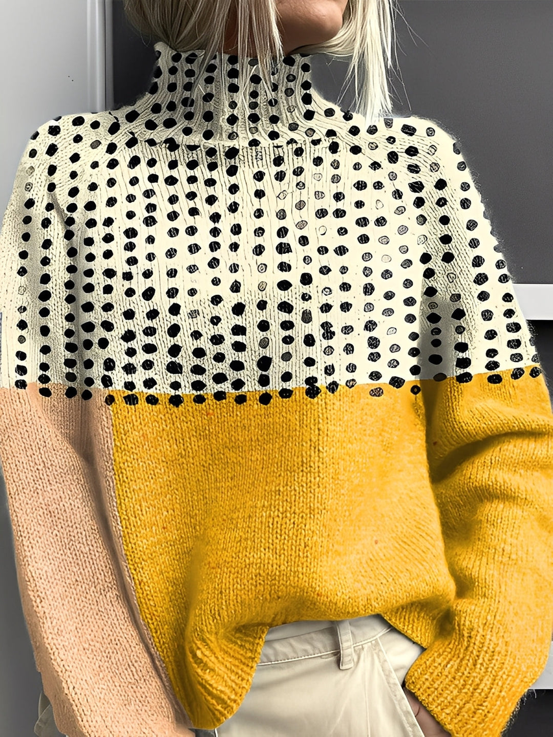 EB | Moderne, Lebendige Damen-Rollkragenpullover