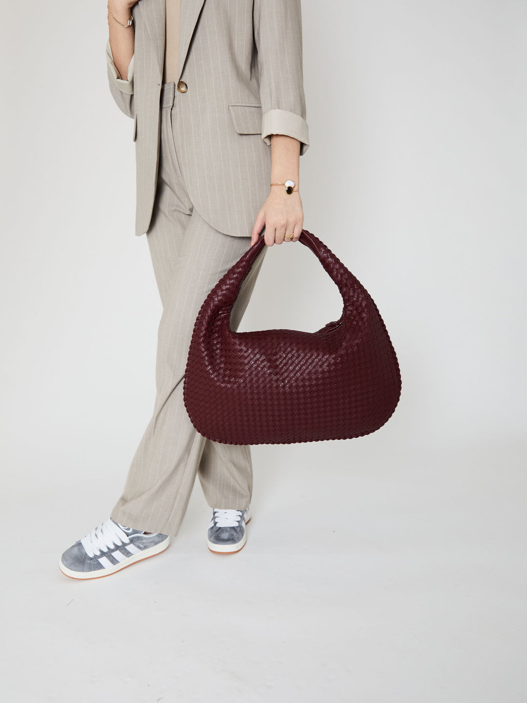 EB | Luxus Damen Handtasche mit Geflochtenem Design