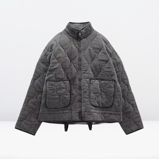 EB | Damen Steppjacke mit Kordelzug & Reißverschluss