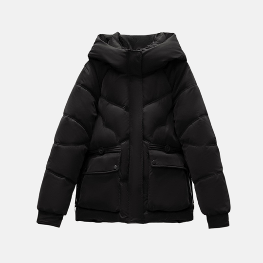 EB | Kapuzen-Puffermantel | Gequiltete Relaxed Fit Jacke