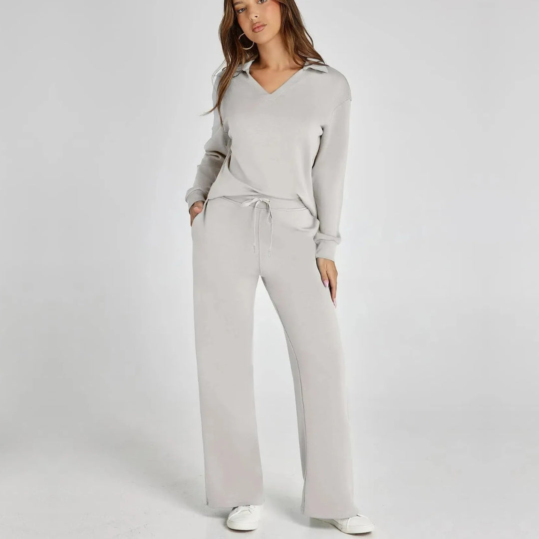 EB | Damen Loungewear Satz mit Weiten Hosen