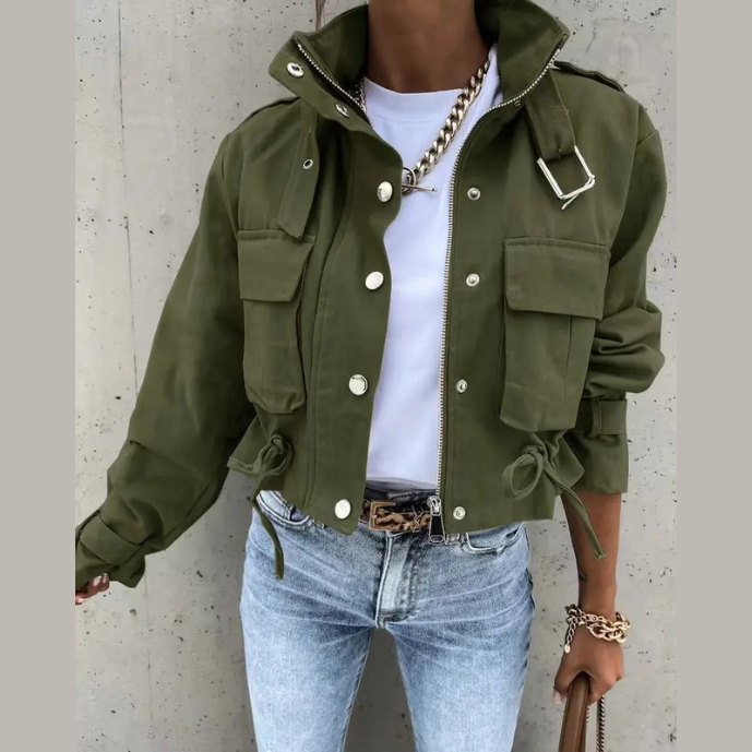 EB | Moderne Damen-Jacke mit Kordelzug
