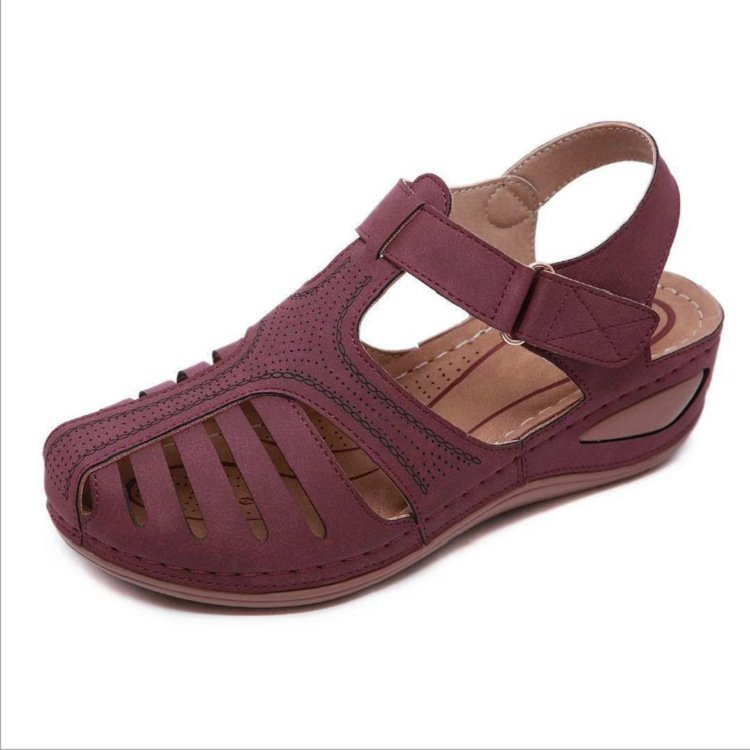 Khaki Leder SommerkomfortSandalen EB