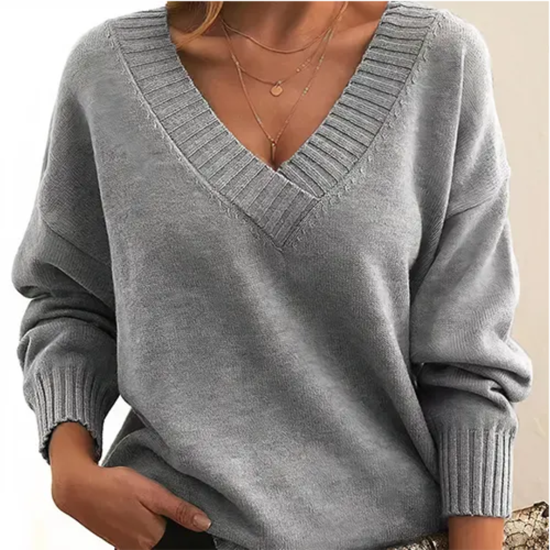 EB | Pullover Winter V-Ausschnitt für Frauen